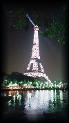 My favorite picture of the Eiffel Tower at night